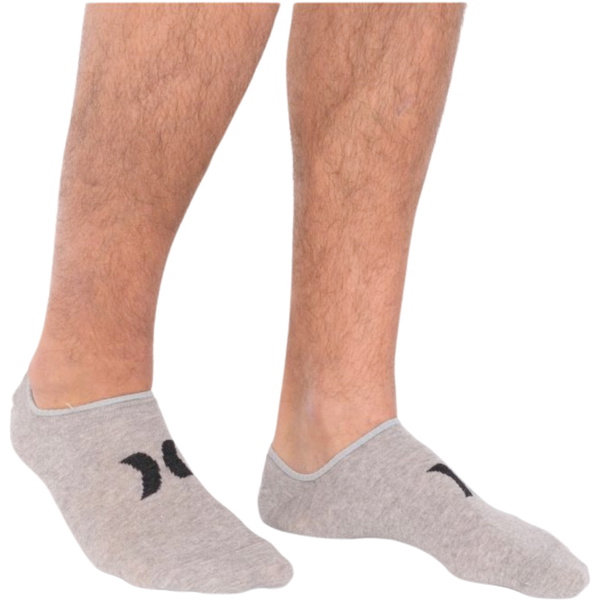 2026 Hurley Mens 3 Pack OAO No Show Socks MSOEU00005 - Grey